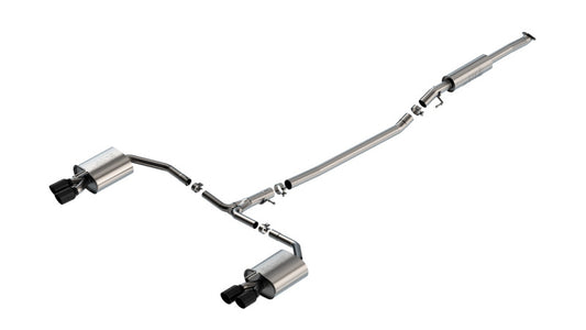 Borla S-Type Cat-Back Exhaust System for Kia K5 GT 2.5L 2021-2024 with Black Chrome Tips