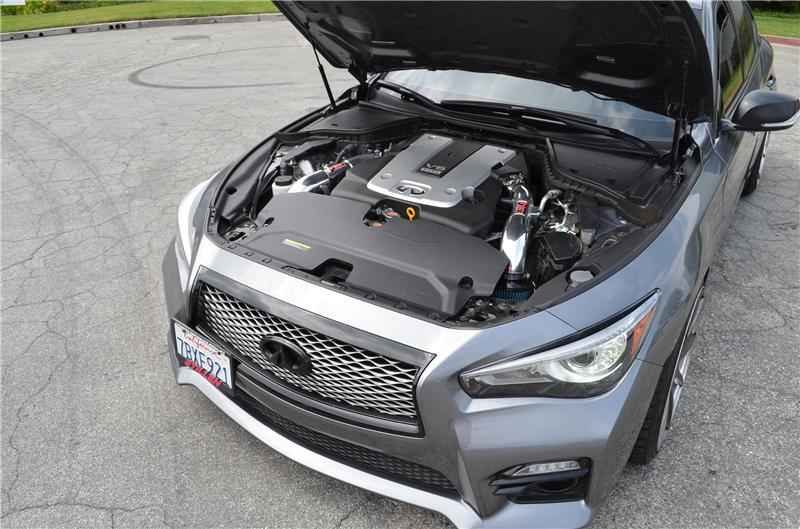 Injen 14 Infiniti Q50 3.7L V6 Polished Dual Short Ram Intake w/ MR Techn and Heat Shields
