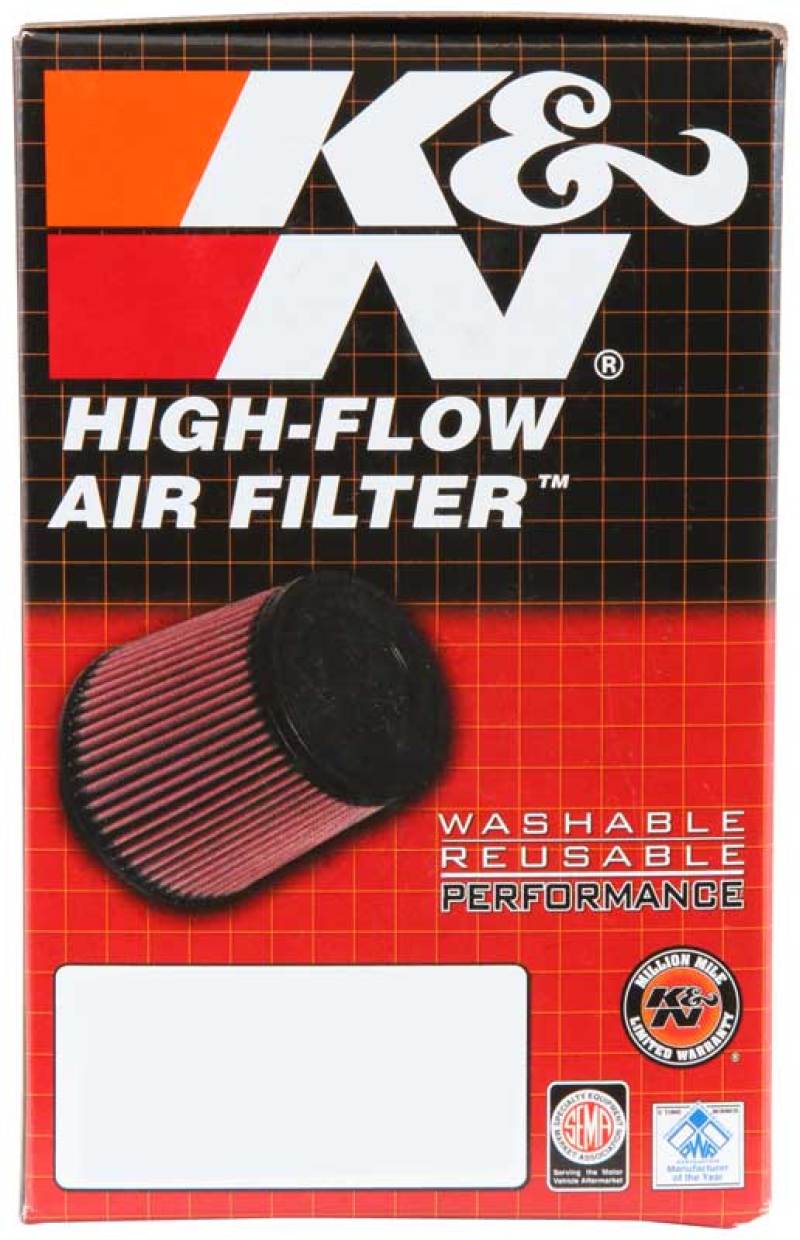 K&N Engineering Universal Rubber Air Filter - Round Straight 3.5 Inch Base OD x 3.5 Inch Top OD x 5 Inch Height