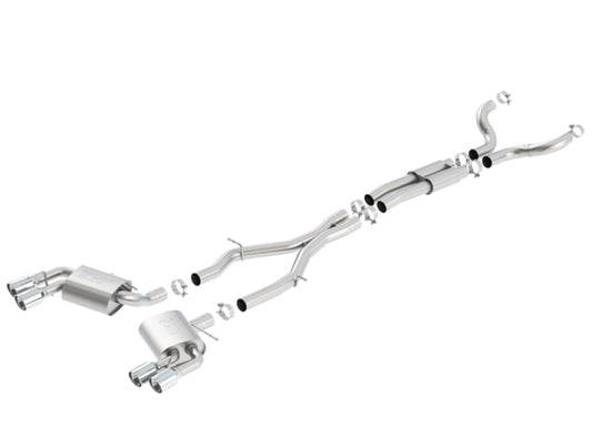 Borla 16-24 Chevrolet Camaro SS & LT1 6.2L V8 Dual Tip Cat-Back Exhaust System with Merge X-Pipe