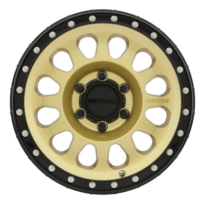 Method MR315 17x8.5 Inch Gold Street Loc Wheel with 6x5.5 Bolt Pattern and 0mm Offset