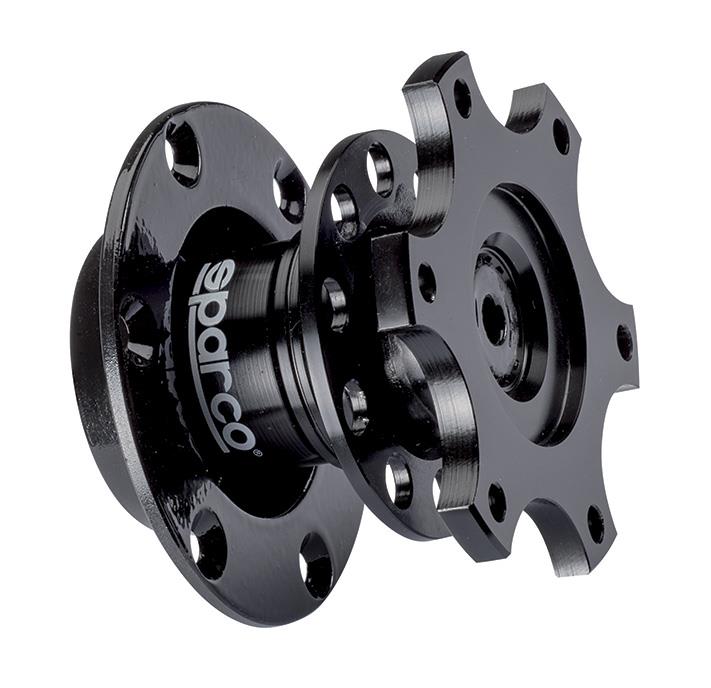 Sparco Part Number 015R98TU Steering Wheel Quick Release - Black Tuning Model
