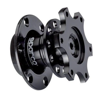Sparco Part Number 015R98TU Steering Wheel Quick Release - Black Tuning Model
