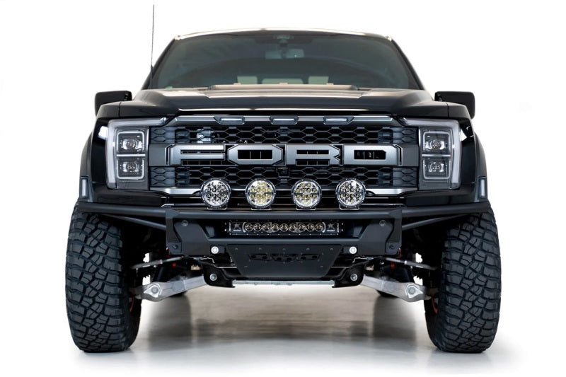Addictive Desert Designs Ford Raptor Pro Bolt-On Light Hoop for 2021-2023 F-150 with 4 LED Lights - Hammer Black
