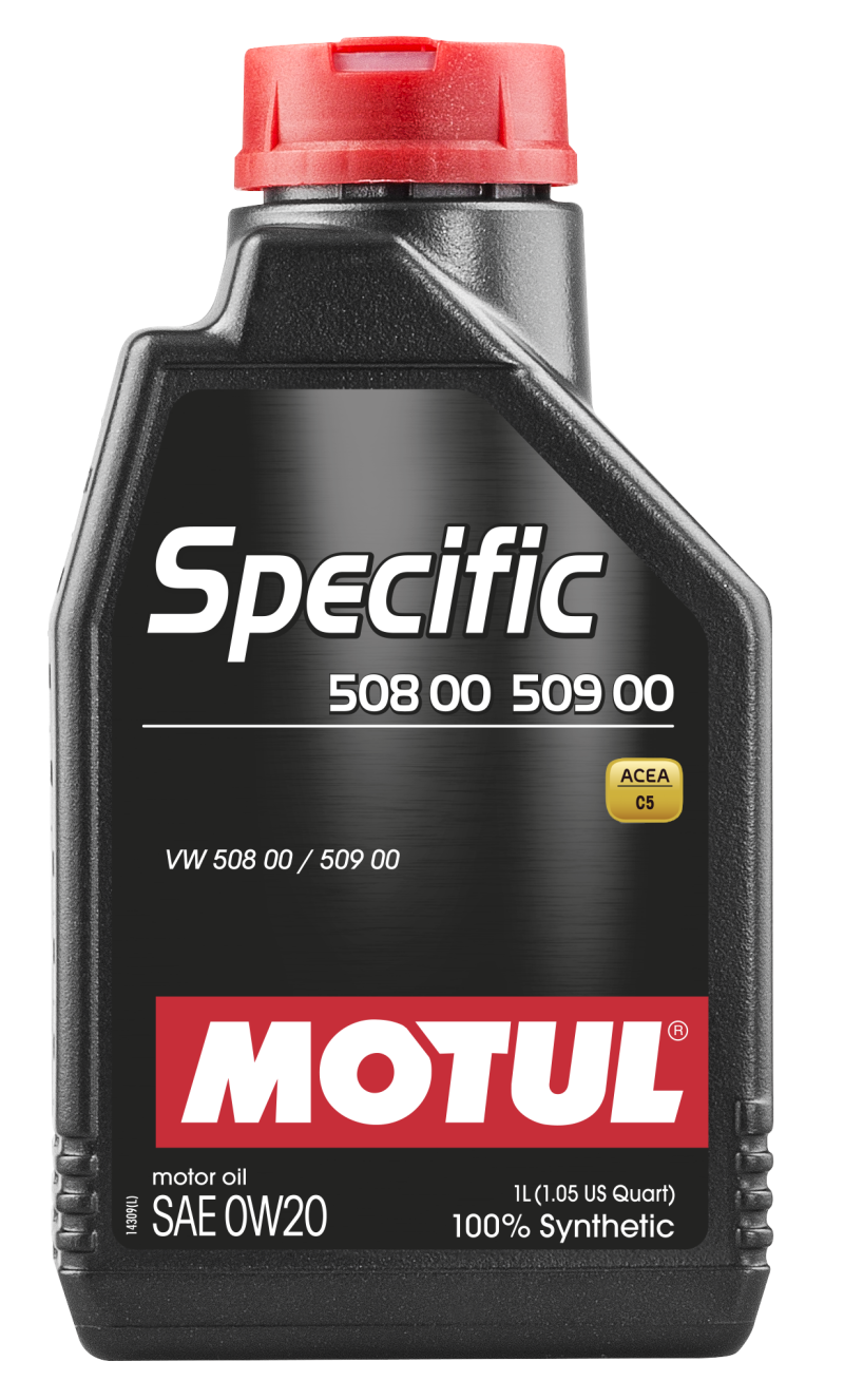 Motul 1L OEM Synthetic Engine Oil SPECIFIC 508 00 509 00 - 0W20 for Volkswagen, Audi, Skoda, Seat