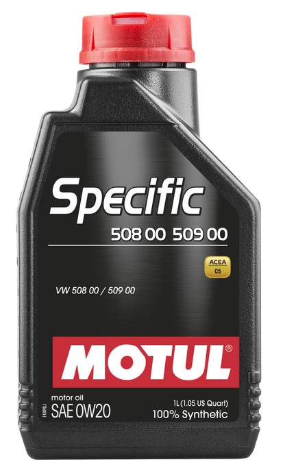 Motul 1L OEM Synthetic Engine Oil SPECIFIC 508 00 509 00 - 0W20 for Volkswagen, Audi, Skoda, Seat