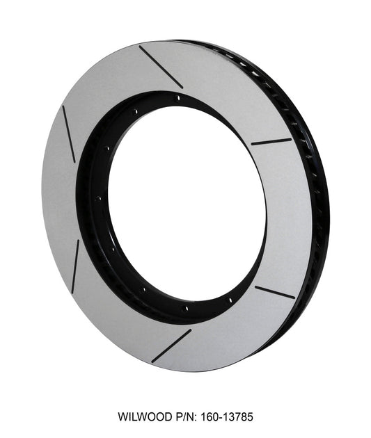 Wilwood GT Series GTB 60 Curved Vane Brake Rotor - 15 inch Diameter, Black E-Coat Finish