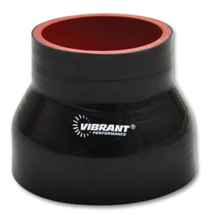 Vibrant 4 Ply Reducer Coupling .75 in. x .50 in. x 4 in. Silicone Hose with Aramid Reinforcement