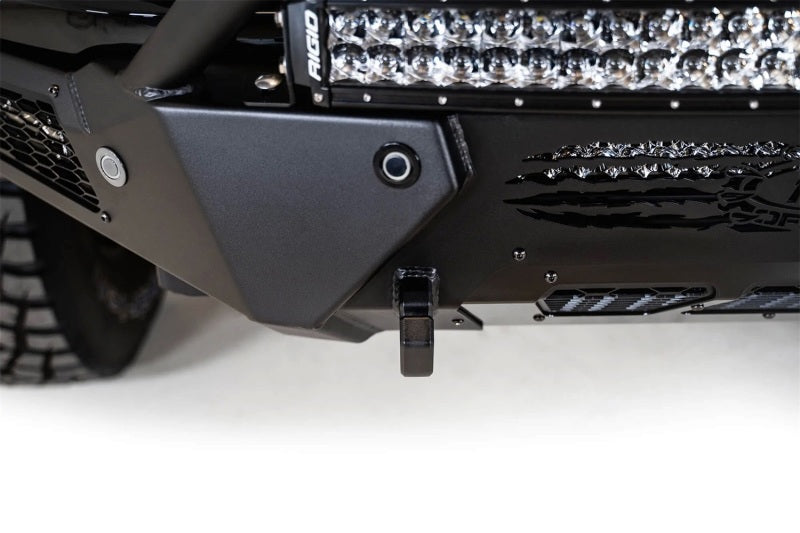 Addictive Desert Designs HoneyBadger Front Bumper with Top Hoop for Ford Raptor 2021-2023