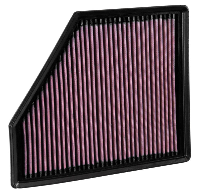 K&N Engineering 33-5047 High-Flow Reusable Drop-In Air Filter for Chevrolet Camaro 6.2L SS (2016-2020)