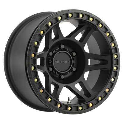 Method MR106 Beadlock 17x9 Wheel with -44mm Offset and 6x5.5 Bolt Pattern in Matte Black
