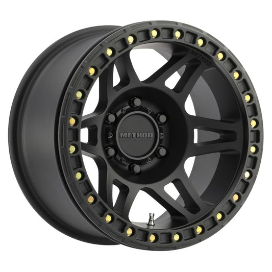 Method MR106 Beadlock 17x9 Wheel with -44mm Offset and 6x5.5 Bolt Pattern in Matte Black