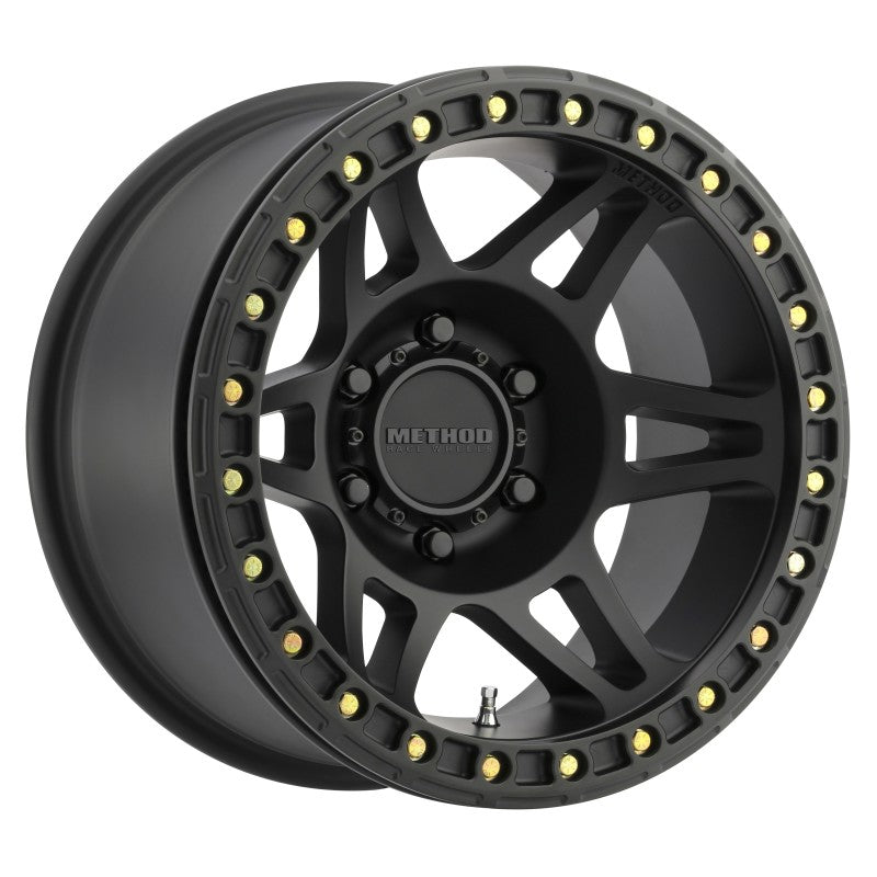 Method Wheels MR106 Beadlock 17x9 Inches -44mm Offset, 5x5 Bolt Pattern, Matte Black Finish