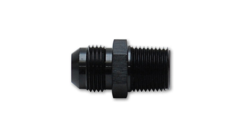 Vibrant -12AN to 3/4 Inch NPT Straight Adapter Fitting in Aluminum