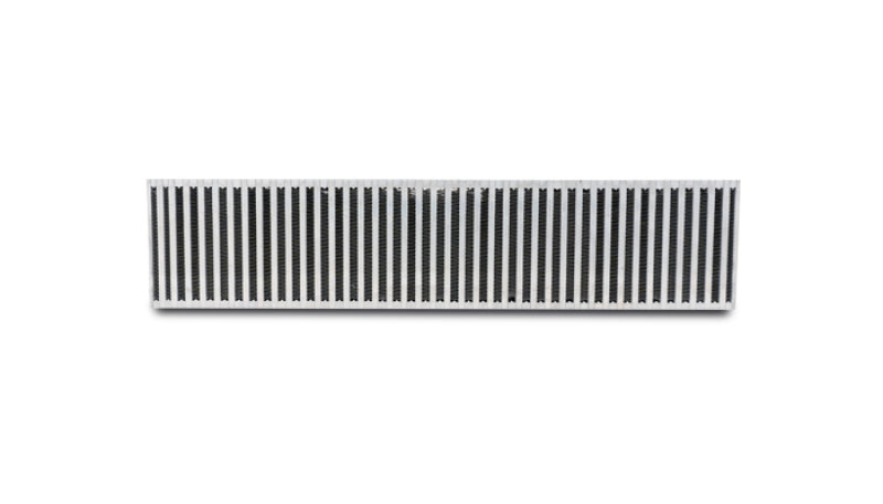 Vibrant Vertical Flow Air to Air Intercooler Core 27in. W x 6in. H - Bar and Plate Construction for High-Performance Applications