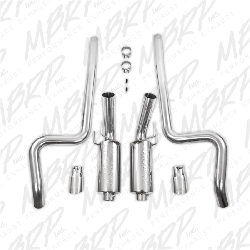 MBRP Armor Plus Series 11-14 Ford Mustang GT 5.0L Dual Split Rear Street Version T409 Exhaust System