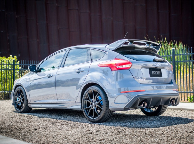 Borla ATAK Cat-Back Exhaust System for 2016-2018 Ford Focus RS 2.3L with Sound Suppressing Valve and Round Angle-Cut Tips