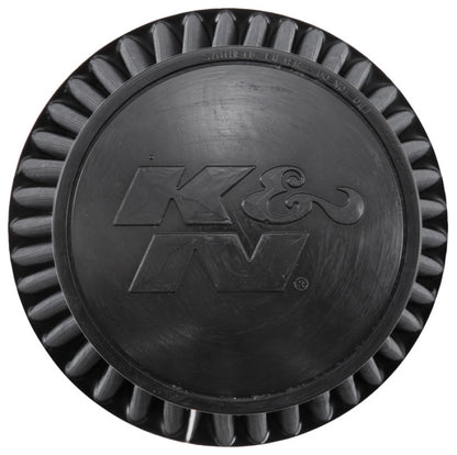 K&N Engineering RU-3101HBK Black Universal Rubber Round Tapered Air Filter - 6 inch Flange, 8 inch Height