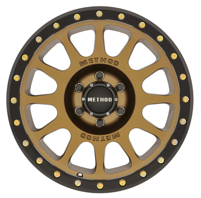 Method MR305 NV 20x10-inch Bronze Street Loc Wheel with -18mm Offset and 6x5.5 Bolt Pattern