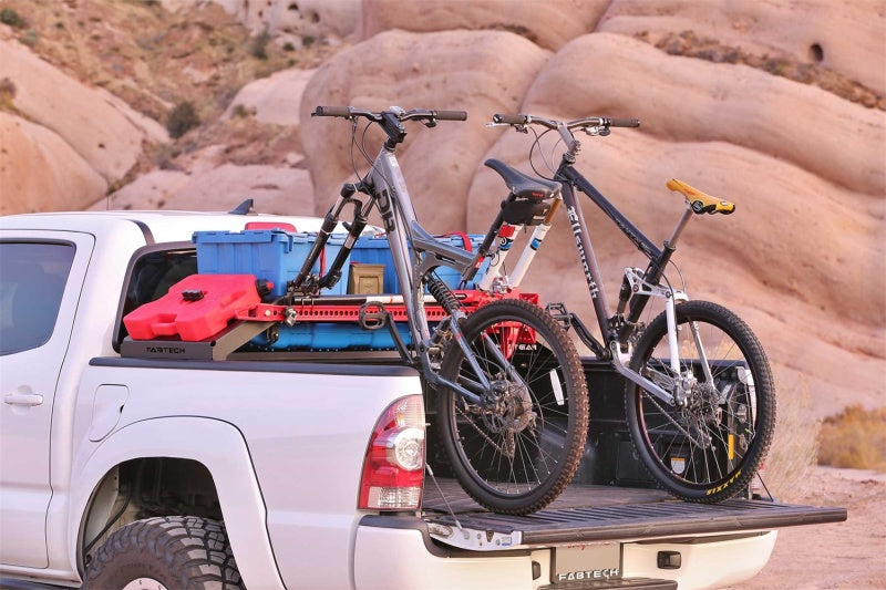 Fabtech FTS24263 Cargo Rack Bike Mount Kit for Jeep Gladiator and Toyota Tacoma