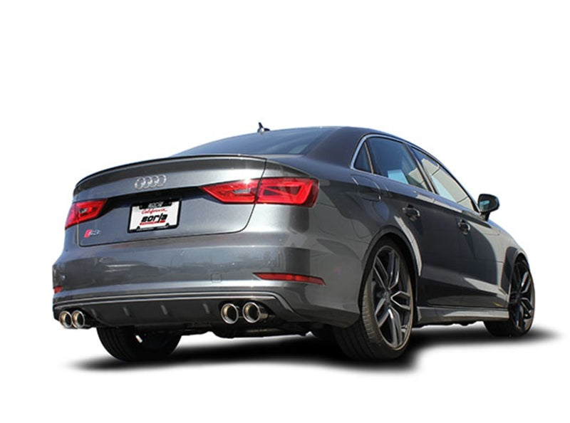 Borla S-Type Dual Round Rolled Catback Exhaust System for 2015-2020 Audi S3 – Part #140631