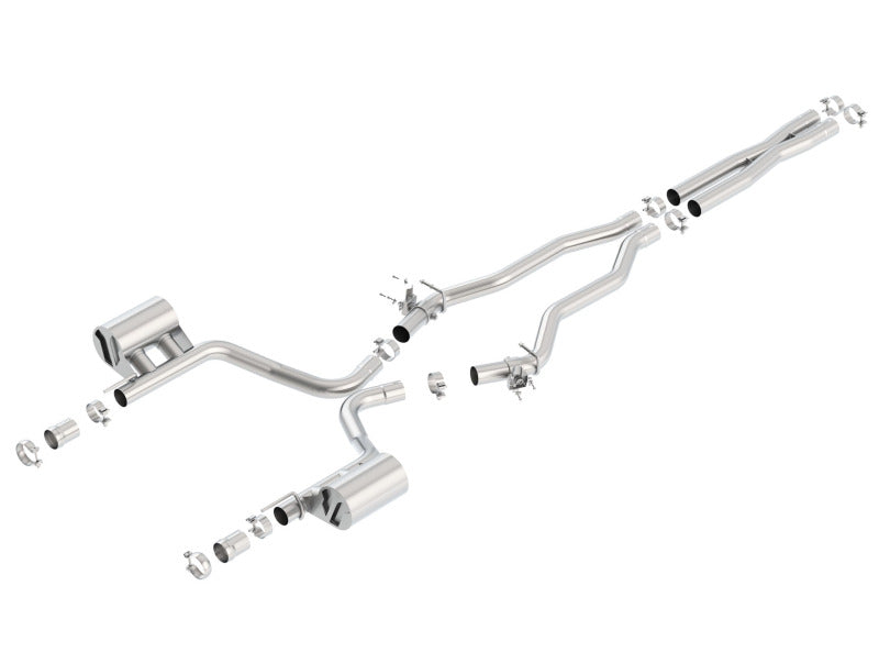 Borla ATAK Cat-Back Exhaust System for 2015-2023 Dodge Charger SRT 392 and 2015-2016 Chrysler 300C with Active Valves - No Tips Included