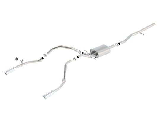 Borla S-Type Cat-Back Exhaust System for 2014-2018 Chevrolet Silverado 1500 & GMC Sierra 1500 with 5.3L V8 - Part #140539