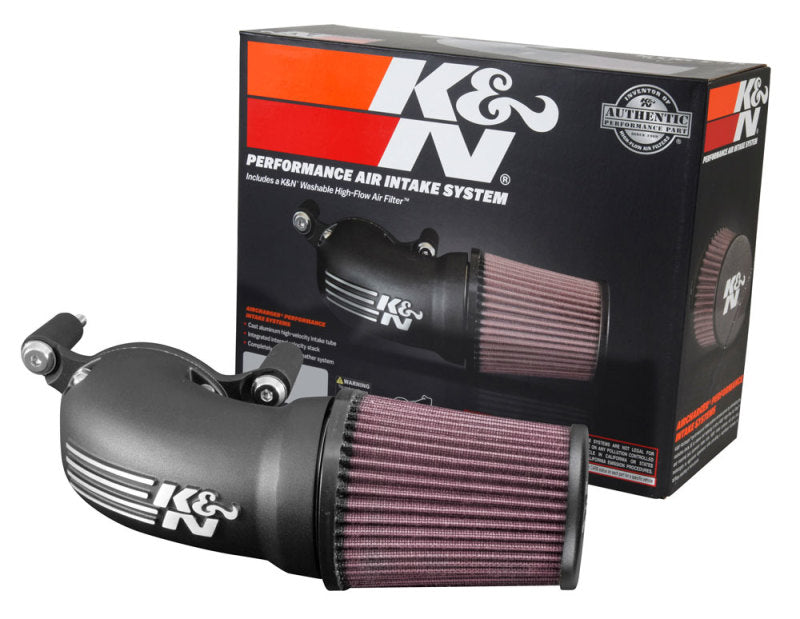 K&N Engineering 57-1137 High-Flow Air Intake System for Harley-Davidson Touring, Softail, Twin-Cam, and Sportster Models