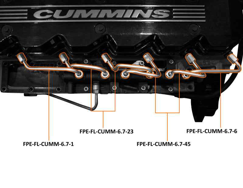 Fleece Performance 07.5-18 Dodge Ram 2500 6.7L Cummins Fuel Injection Line Set
