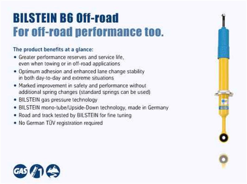Bilstein 4600 Series Monotube Shock Absorber for 2016-2017 Toyota Tacoma 4x4 Rear - Part 24-265973