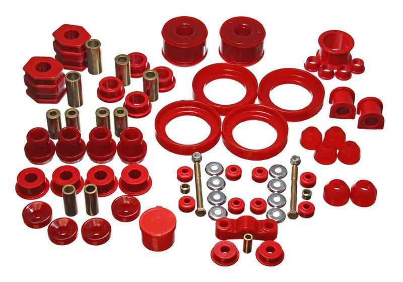 Energy Suspension 91-02 Saturn S Series Coupe/Sedan/Wagon Red Hyper-Flex Master Bushing Set