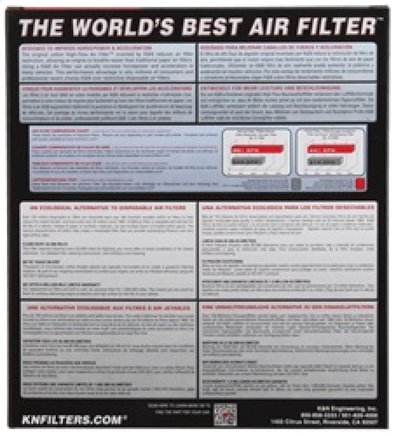 K&N Engineering 33-2951 High-Flow Drop-In Air Filter for Mitsubishi Triton 2.5L-L4 Diesel