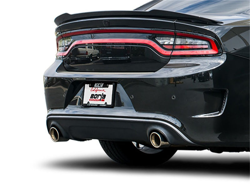 Borla ATAK Cat-Back Exhaust System for 2015-2023 Dodge Charger SRT Hellcat 6.2L V8 with Active Valves and Merge X-Pipe