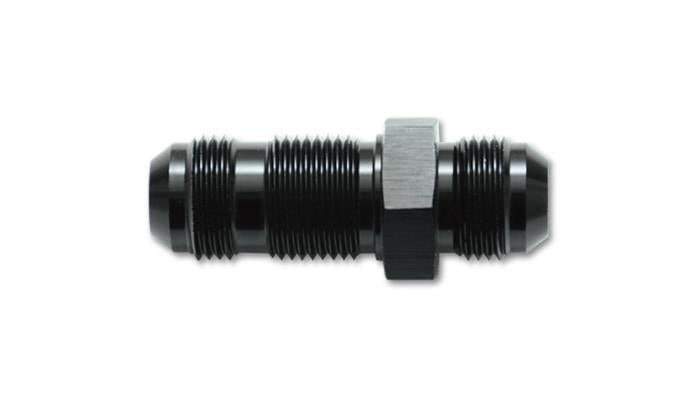 Vibrant -16AN Flare Straight Bulkhead Adapter Fitting in Aluminum