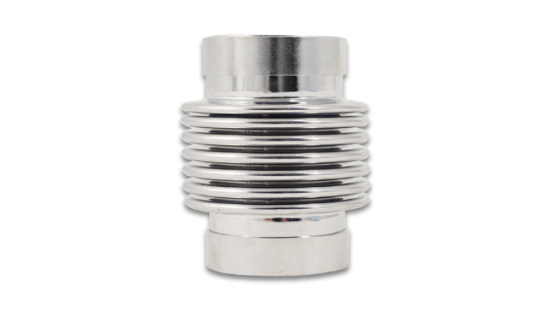 Vibrant SS Bellows Assembly with Solid Liner – 1.875 Inch Inlet/Outlet ID, 2.75 Inch Length, Electro Polished Stainless Steel Part 69527