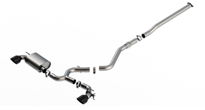 Borla 22-23 Hyundai Kona N 2.0L Turbo Cat-Back Exhaust System with Active Valve and Black Chrome Tips
