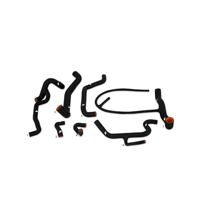 Mishimoto Volkswagen Golf VR6 Silicone Hose Kit - Black, Part Number MMHOSE-GLF-95BK