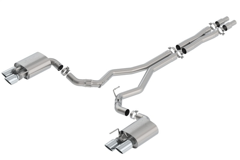 Borla ATAK Cat-Back Exhaust System for 2018-2023 Ford Mustang GT with Valves - 3 Inch Diameter