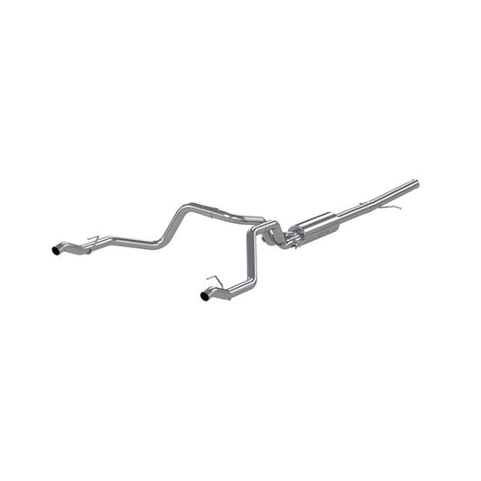 MBRP Armor Lite Series 2019 Chevrolet Silverado 1500 2.5-inch Dual Rear Exit Cat Back Exhaust System (Part #S5085AL)
