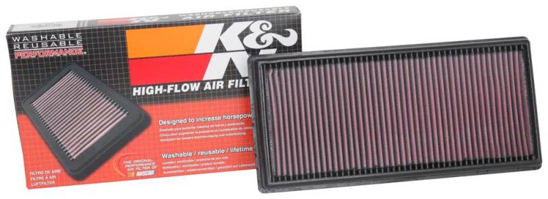 K&N Engineering 33-5093 High-Flow Replacement Air Filter for Land Rover Range Rover and Range Rover Sport (2016-2018)