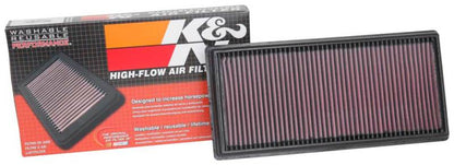 K&N Engineering 33-5093 High-Flow Replacement Air Filter for Land Rover Range Rover and Range Rover Sport (2016-2018)