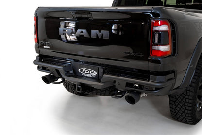 Addictive Desert Designs 2021-2023 Ram 1500 TRX PRO Bolt-On Rear Bumper with Sensors in Hammer Black