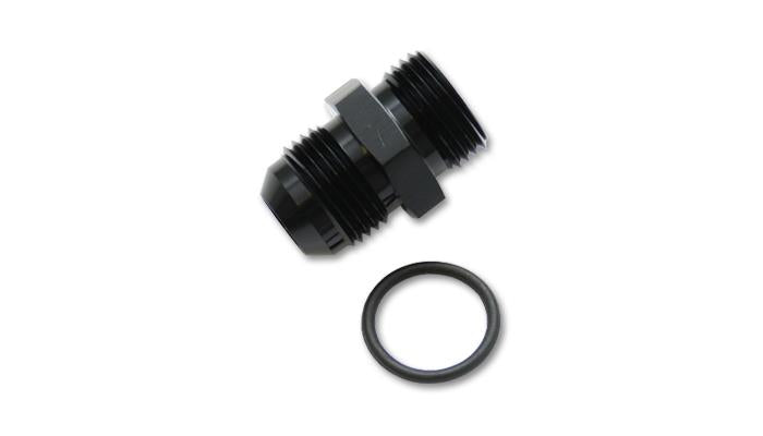 Vibrant -4AN Flare to AN Straight Cut Thread (9/16-18) with O-Ring Adapter Fitting