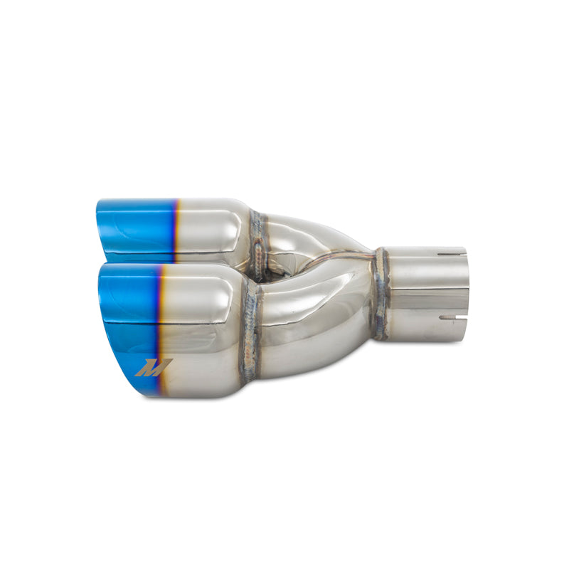 Mishimoto Dual Offset Exhaust Tips 2.5-inch Inlet 3-inch Slash Cut Outlet - Burnt Finish