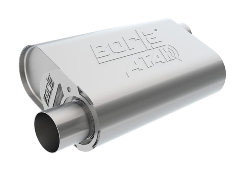 Borla CrateMuffler SBC 283/327/350 - 2.5 Inch Offset/Center Exhaust Muffler with ATAK Sound