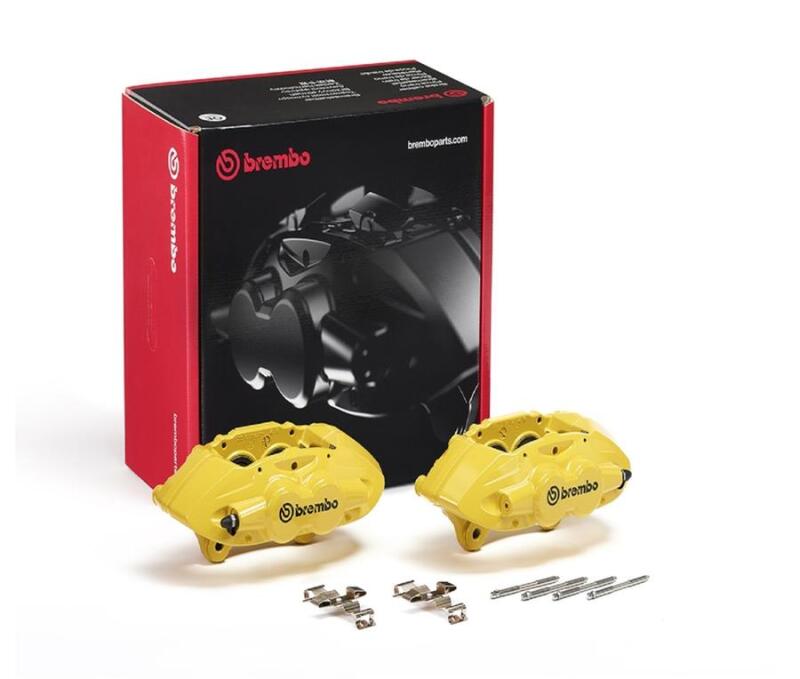Brembo OE X-Style Brake Calipers for BMW 3 Series and M Models (FALH32) – Hydraulic Front Calipers in Yellow