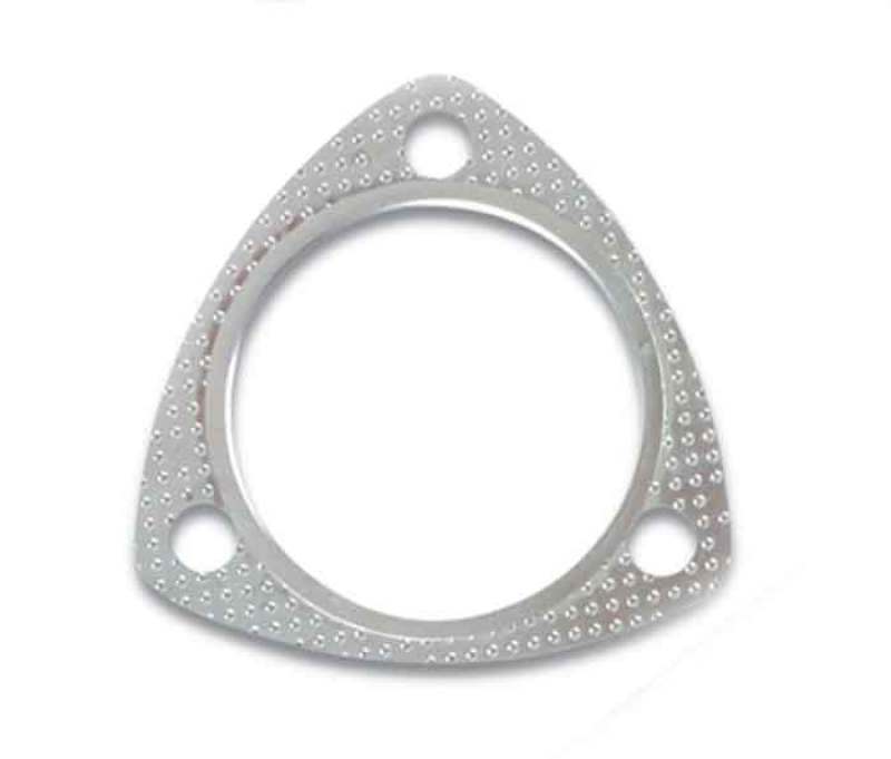 Vibrant 3-Bolt High Temperature Exhaust Gasket (2.25 inch ID) for Automotive Applications