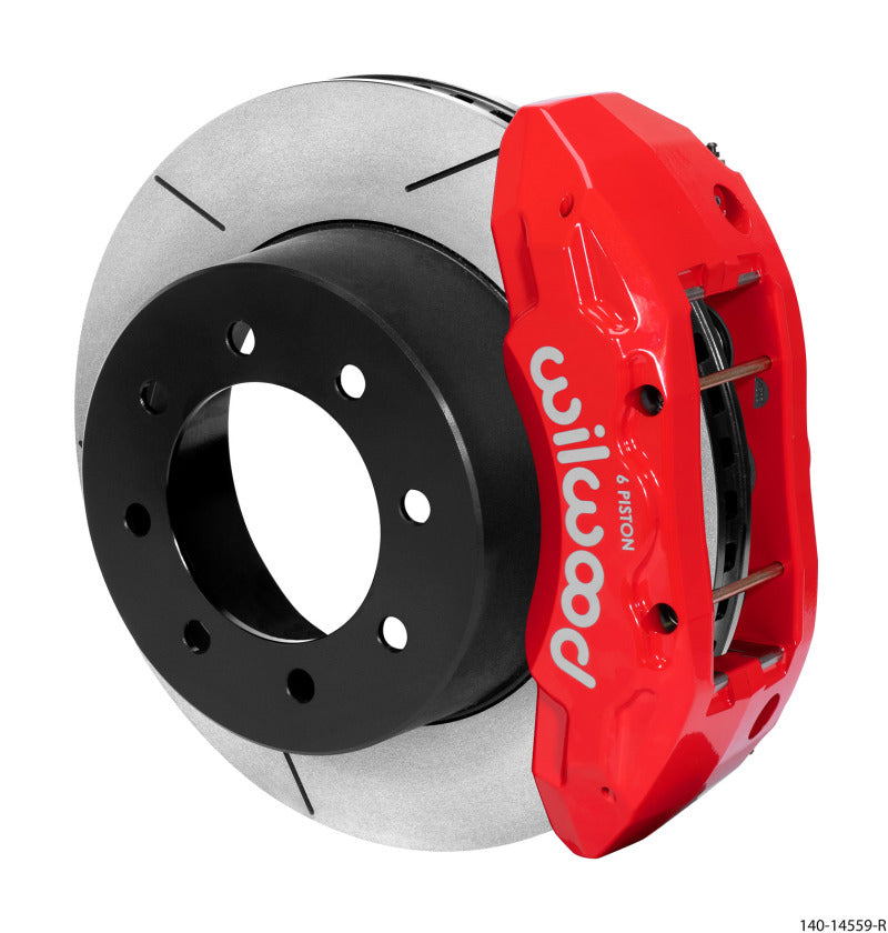 Wilwood TX6R Rear Big Brake Kit for 2013-2017 Ford F-250/F-350 4WD - 15.50-Inch Rotor with Red Calipers