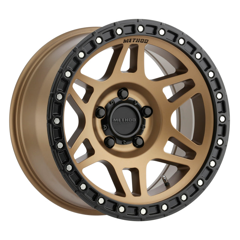 Method MR312 17x8.5 Inch Bronze Street Loc Wheel with 5x5 Bolt Pattern and 71.5mm Hub Bore