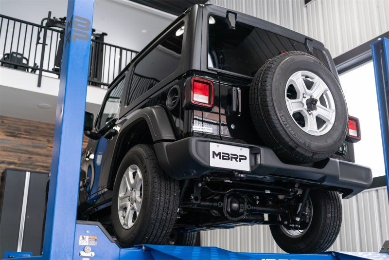 MBRP S5533AL Armor Lite Series 2.5-inch Single Rear Exit Cat Back Exhaust for Jeep Wrangler JL
